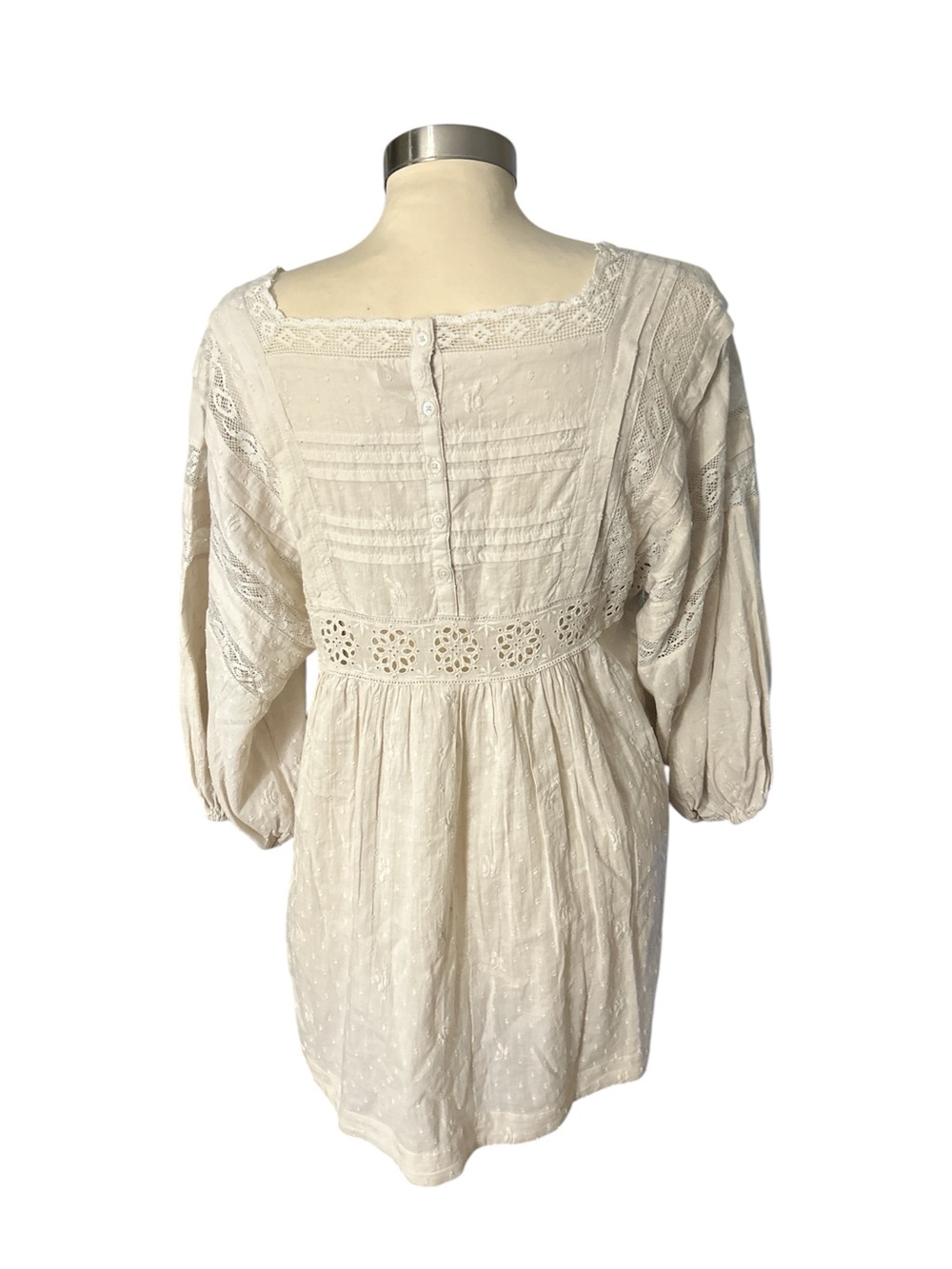 Free People Azalea Lace Tunic in Ivory - Picture 4 of 6